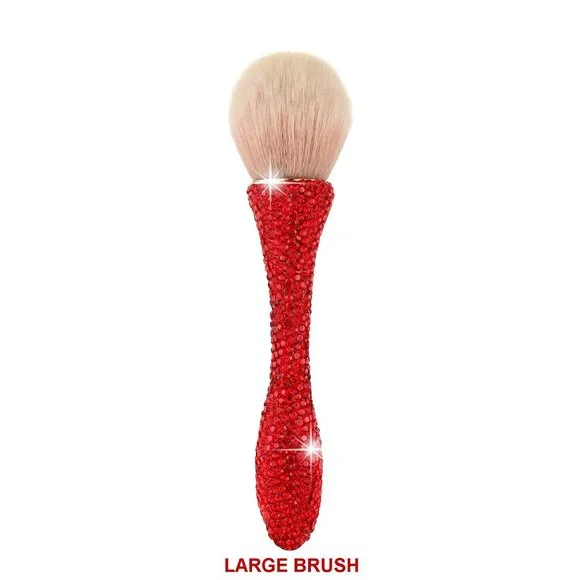 NWT Sparkling Crystal Rhinestone Bling Red Stocking Stuffers Makeup Brus…